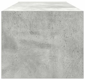 Armário para TV Cinza Concreto 100x31x25,5 cm Madeira Engenharia
