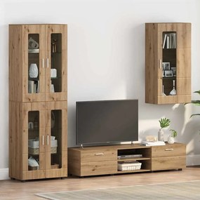 vidaXL Armário de Madeira Carvalho Artesanal 50 x 29 x 100 cm