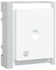 Candeeiros de parede p/ exterior 2 pcs aço inoxidável prateado