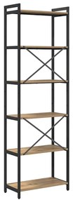 Estante carvalho artisiano 60 x 30 x 188 cm