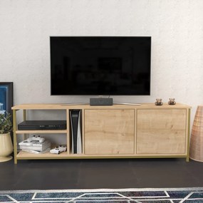 Móvel TV Primrose – Carvalho Dourado – 160 cm x 35,3 cm x 50,8 cm