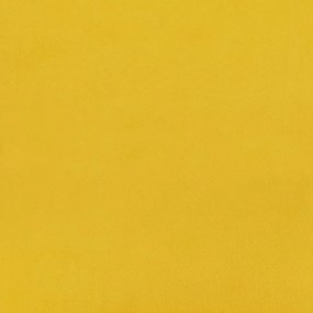 Sofá-cama de 2 lugares veludo amarelo