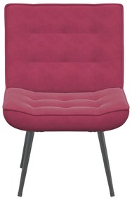 Cadeira de relaxamento 64x74x84 cm veludo vermelho bordeaux