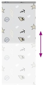 Rolo de Duche Estores cassete 90x240 cm Largura Tecido 86 cm