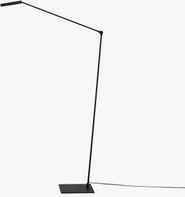 Candeeiro De Pé Led Em Metal Valtyn Preto - Sklum