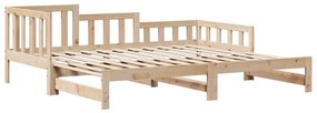 Sofá-cama com gavetão e gavetas sem colchão 90x190 cm
