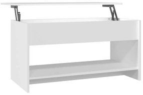 Mesa de centro 102x50x52,5 cm madeira processada branco