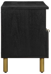 Móvel de TV 100x33x46 cm derivados de madeira preto