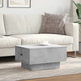 Mesa de centro 60x45x31 cm derivados de madeira cinza cimento