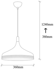 Chandelier Saglam – Preto, Dourado, Antigo – Diâmetro 36 cm, Altura Aj