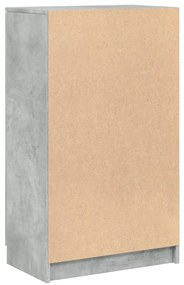 Sapateira 59x35x100 cm madeira processada cinzento cimento
