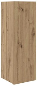 Conjunto de móvel de TV com prateleira 4 pcs carvalho artisiano