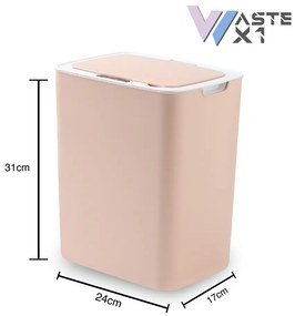 Caixote Lixo Inteligente Sensor 14L Rosa Biwond