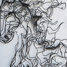 Acessório Decorativo de Parede Apt724 – Preto – 41 x 66 cm