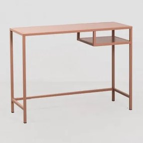 Mesa Em Aço Gori Rosa Claro - Sklum
