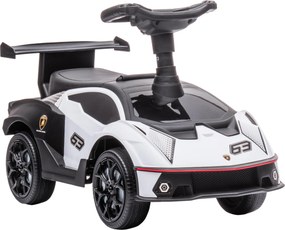 AIYAPLAY Carrinho empurrável licenciado pela Lamborghini, carrinho com efeitos sonoros, proteção anti-tombamento, 67 cm x 28 x 38 cm | Aosom Portugal