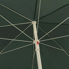Guarda-sol de praia 300 cm verde