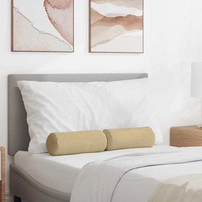 vidaXL Almofadas de Apoio 2 pcs Cinza Verde Ø 15 x 40 cm