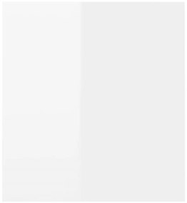 Móvel de TV com luzes LED 120x35x40 cm branco brilhante