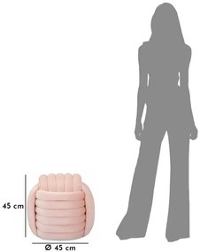 BANCO PUFE SOFTY 45X45X45 CM ROSA