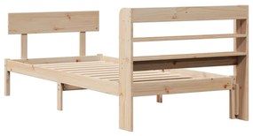 Cama sem colchão 90x200 cm madeira de pinho maciça