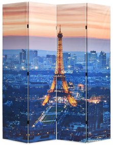 vidaXL Biombo dobrável Paris à noite 160x170 cm
