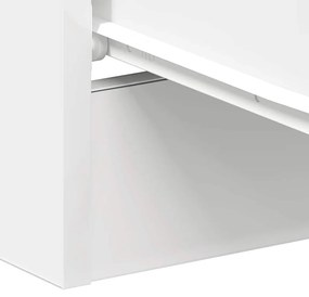 Mesas de cabeceira 2 pcs derivados de madeira branco