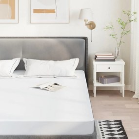 vidaXL Protetor de colchão impermeável 120x200 cm branco