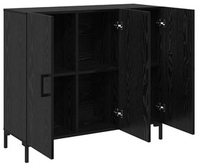 Buffet Preto 90 x 34 x 80 cm Madeira processada