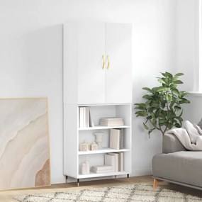 vidaXL Armário alto 69,5x34x180 cm derivados de madeira branco