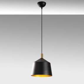 Candeeiro Chandelier Saglam – Preto/Dourado/Antigo – 25x124 cm