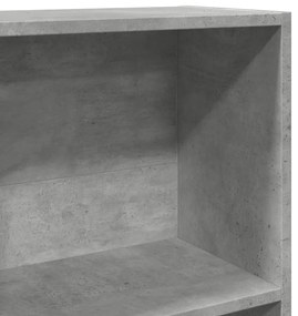 Estante 80x30x114 cm derivados de madeira cinzento cimento