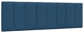 vidaXL Almofadão de cabeceira 160 cm tecido azul