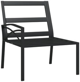Cadeiras de jardim c/ almofadões cinzentos 2 pcs 62x75x79cm aço