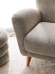 Cadeira Wing Teddy – Cinza – 85x82x85 cm