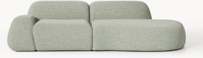 Módulo com chaise longue em bouclé Wolke (3 lugares)
