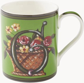 Caneca em porcelana fina Alphabet A