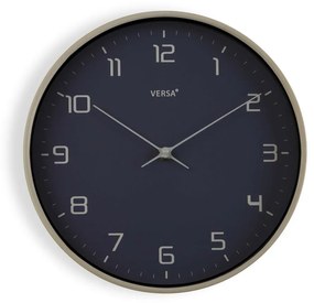 Relógio de Parede Azul Madeira Pu (30,5 X 4,3 X 30,5 cm)