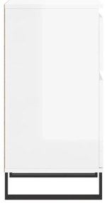 Aparadores 2 pcs 40x35x70 cm deriv. de madeira branco brilhante