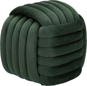 Puff Softy Green - Veludo Verde - 45 cm x 45 cm x 45 cm