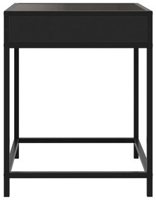 Mesa de centro com luzes LED Infinity 40x40x51 cm preto