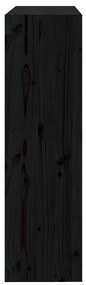 Estante/divisória 80x30x103,5 cm madeira pinho maciça preto