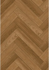 Mexen Overland Park amostra de painéis vinílicos espinha de peixe SPC 6,5 mm base 1,5 mm, 4 V-Fuga, Jatoba - F1187-S