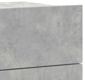 Mesas de cabeceira 2 pcs 40x30x30 cm derivados madeira cinzento