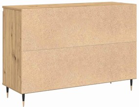 Sideboard vidaXL com portas e gavetas Carvalho Artesanal 101,5x35x70 c