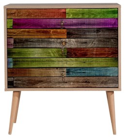 Cômoda Trio – Carvalho Sonoma – 80x90x40 cm