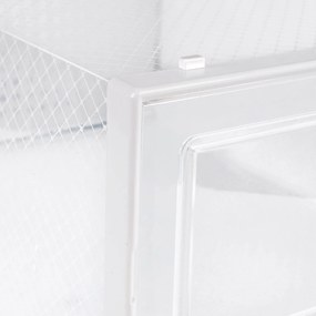 Conjunto de 8 caixas de sapatos dobráveis transparente, branco
