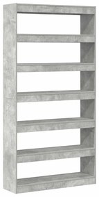 Estante vidaXL Cinza Madeira engenheirada 100 x 30 x 198 cm Estante