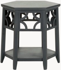 Mesa de apoio redonda em madeira Bayur Lauren