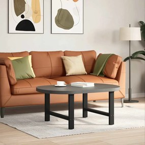 Pés para mesa de centro pretos 2 peças 70x(42-43) cm aço